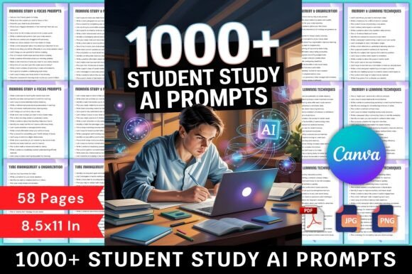 1000 Student Study AI Prompts Book