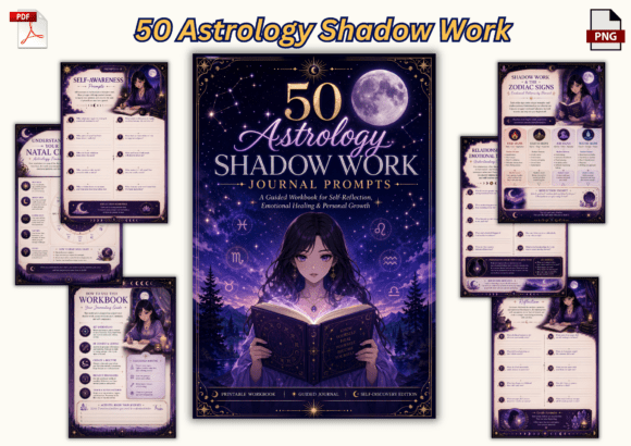 50 Astrology Shadow Work Journal