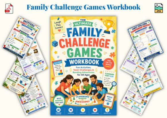 Family Challenge Games Workbook – Fun-Filled Printable Activity Book for All Ages
