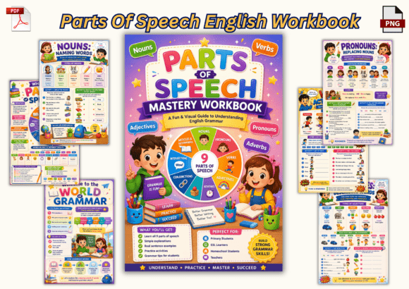 Parts of Speech Mastery Workbook for Kid: A Fun and Effective Way to Learn English Grammar