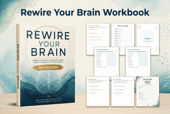 Rewire Your Brain Workbook — Master Your Mind, Build Habits, Live Fully