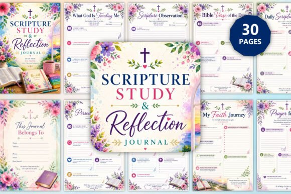 Scripture Study Reflection Journal: A Faith-Centered Tool for Spiritual Growth