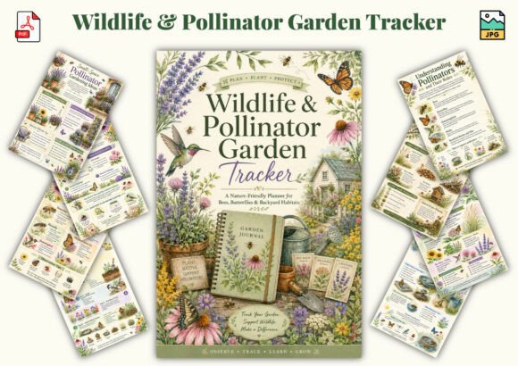 Wildlife Pollinator Garden Tracker: A Guide to Creating a Thriving Pollinator-Friendly Garden